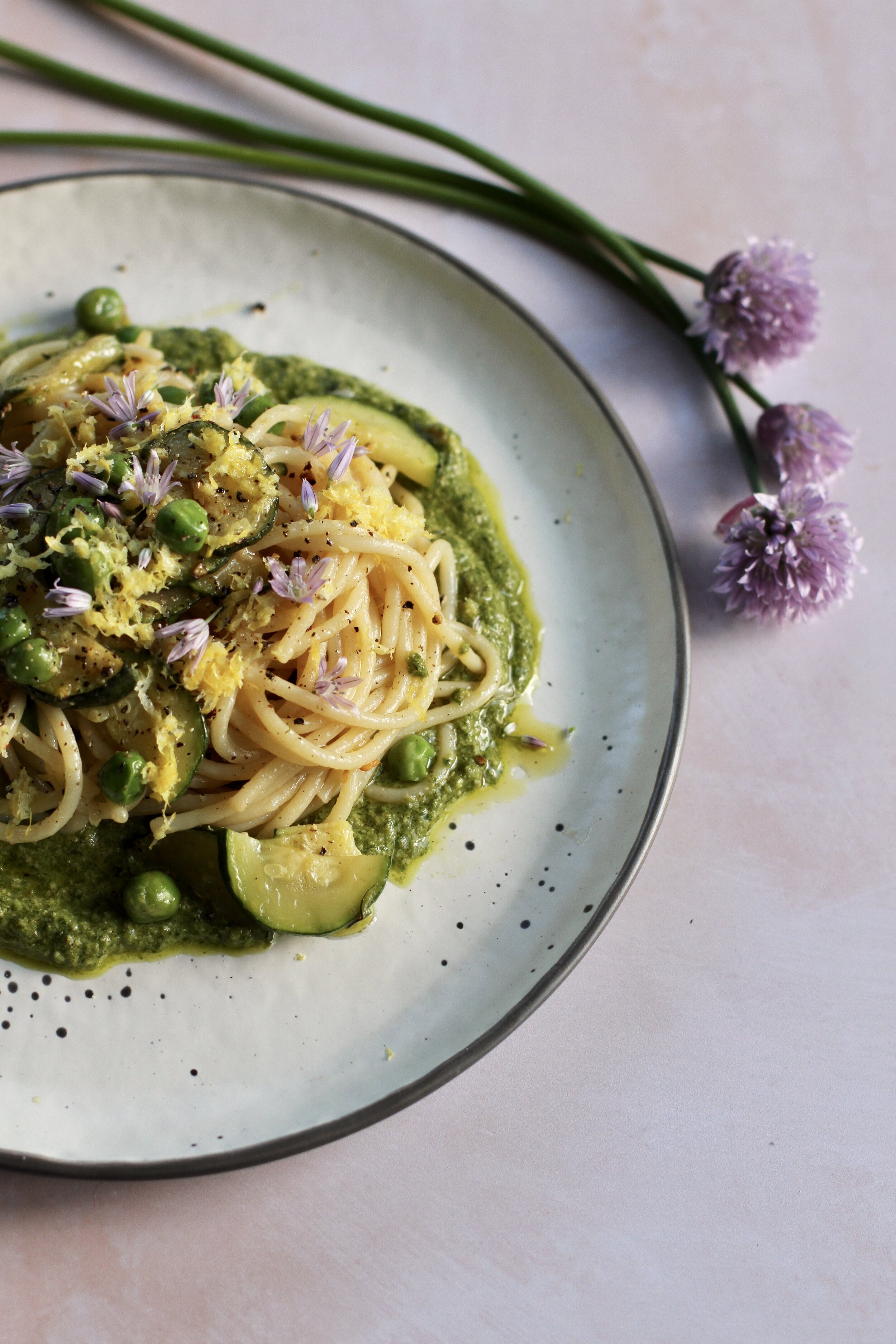 Late Spring on a Plate — Vibrant Pasta Primavera with Zucchini